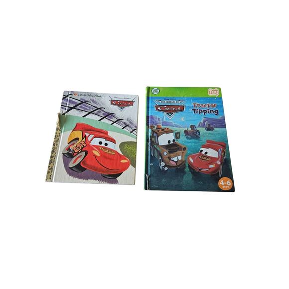 Lot of 2 Children's books Disney Cars and Cars Tractor Tipping - Picture 1 of 6